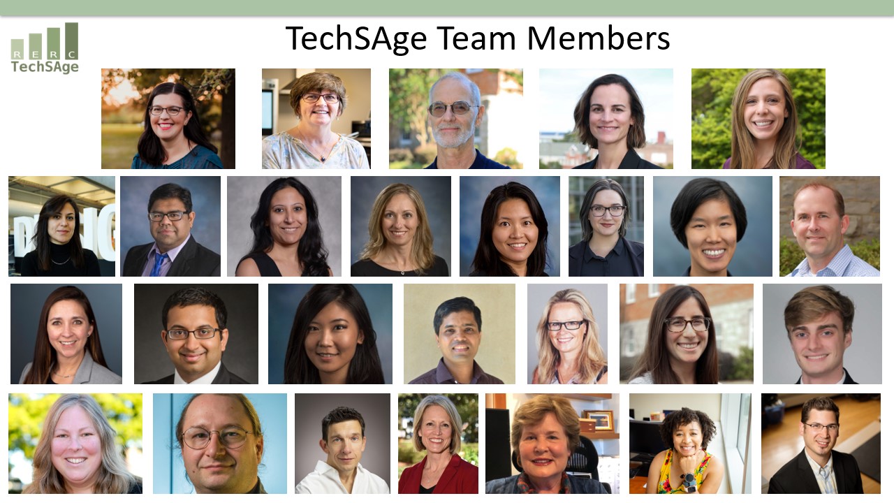 Collage of headshots of the TechSAge 3 team members