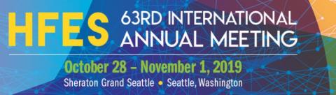 HFES 63rd annual meeting banner